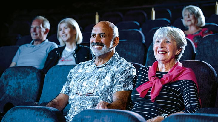 People enjoying a show in The Playhouse